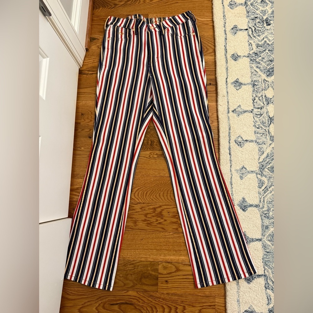 Wrangler x Lainey Wilson Striped Flare Jeans 28x32 - Picture 4 of 16
